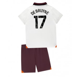 Manchester City Kevin De Bruyne #17 Replika Babytøj Udebanesæt Børn 2023-24 Kortærmet (+ Korte bukser)